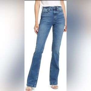 PAIGE Iconic Flare Highrise Women's Jeans Streetwear Bohemian Scandi Girl Sz 28